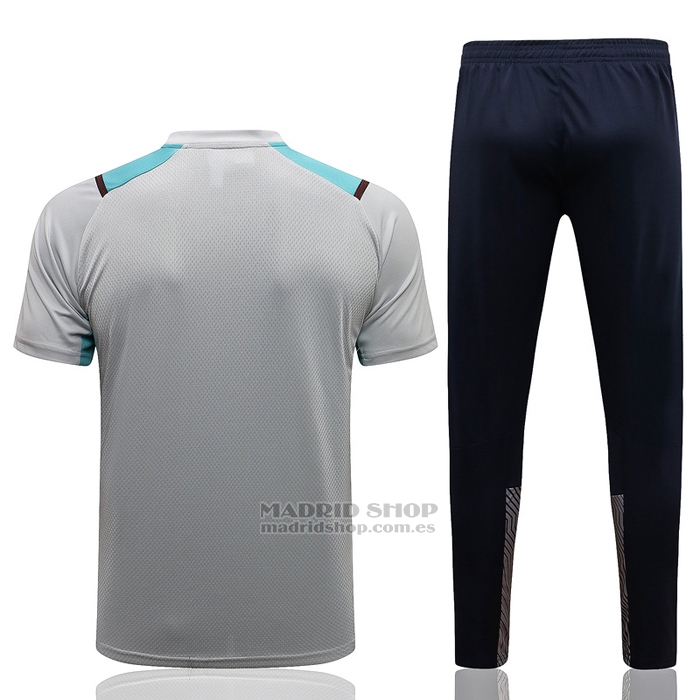 Chandal del Manchester City Manga Corta 2021-2022 Gris